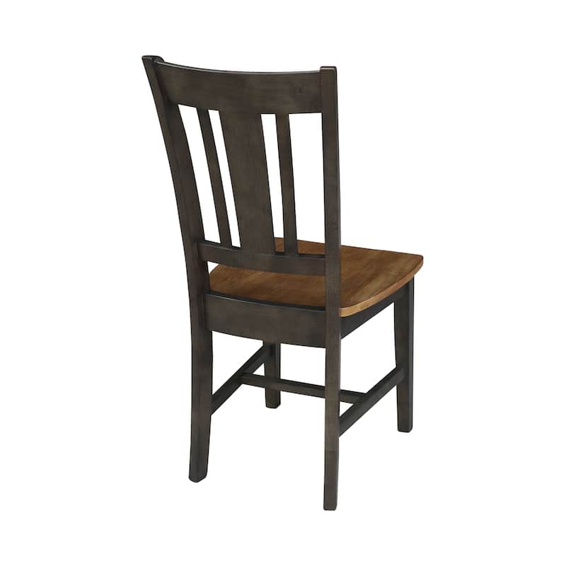 International Concepts Solid Wood San Remo Splatback Chairs - Set of 2