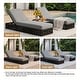 preview thumbnail 70 of 112, Patio Recline Chairs Adjustable Chaise Lounge with Cushions (Set of 2)