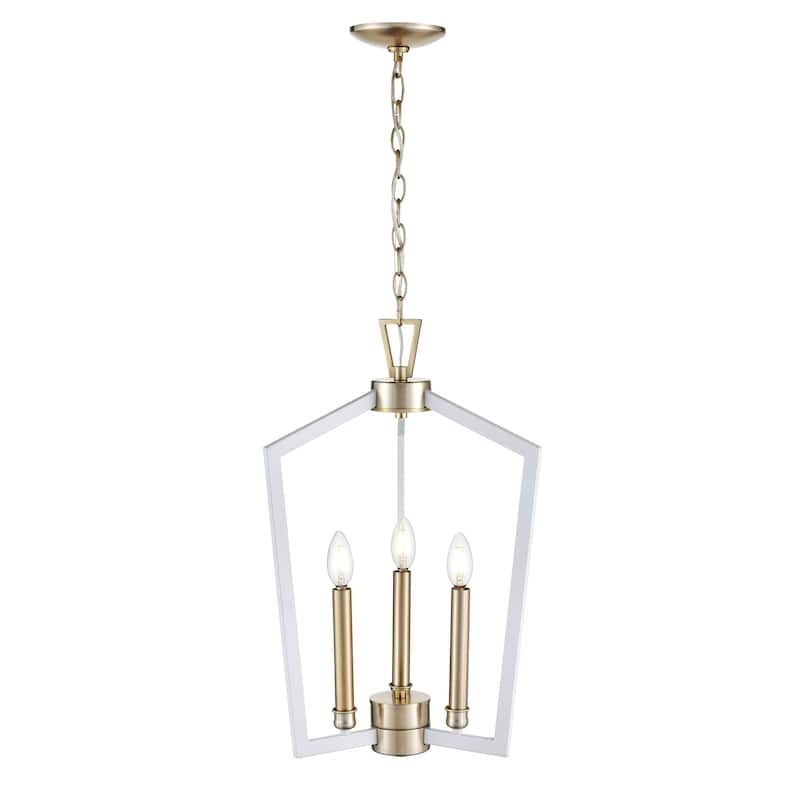 Lizabeth Pendant Light Matte White/Modern Gold