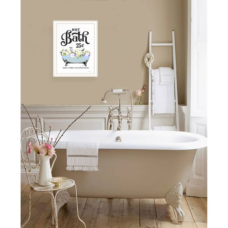 TrendyDecor4U Contemporary "Hot Bath" Framed Print Wall Art