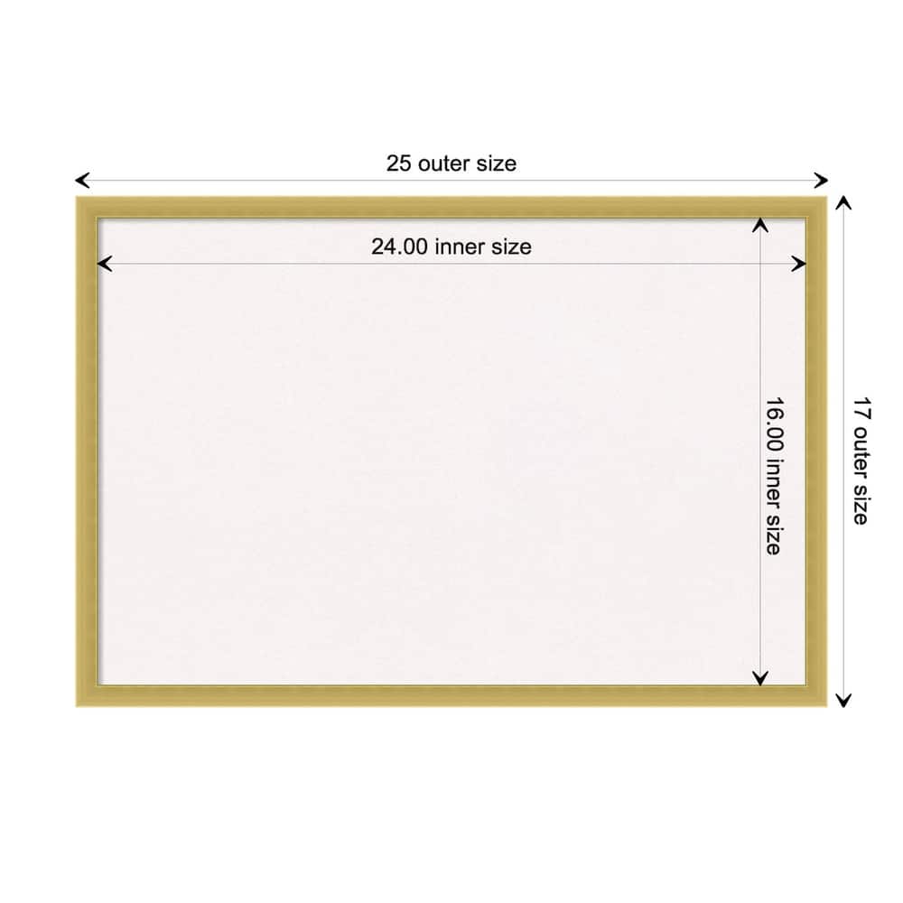 Svelte Wood Framed White Corkboard Bulletin Board