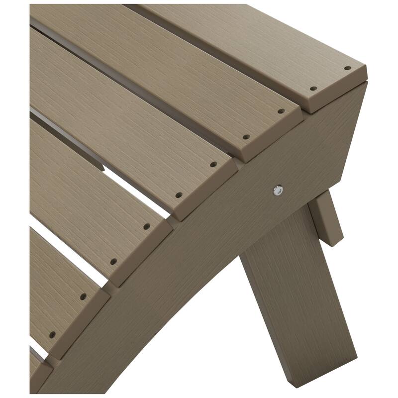 Vineyard HIPS Outdoor Eco-Friendly All Weather Adirondack Chair Ottoman