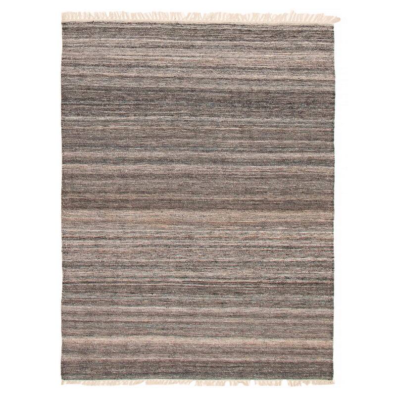 Boho Grey Kilim 5'3" x 7'4" - 5'3 x 7'4 - Dark Grey - 5'3 x 7'4