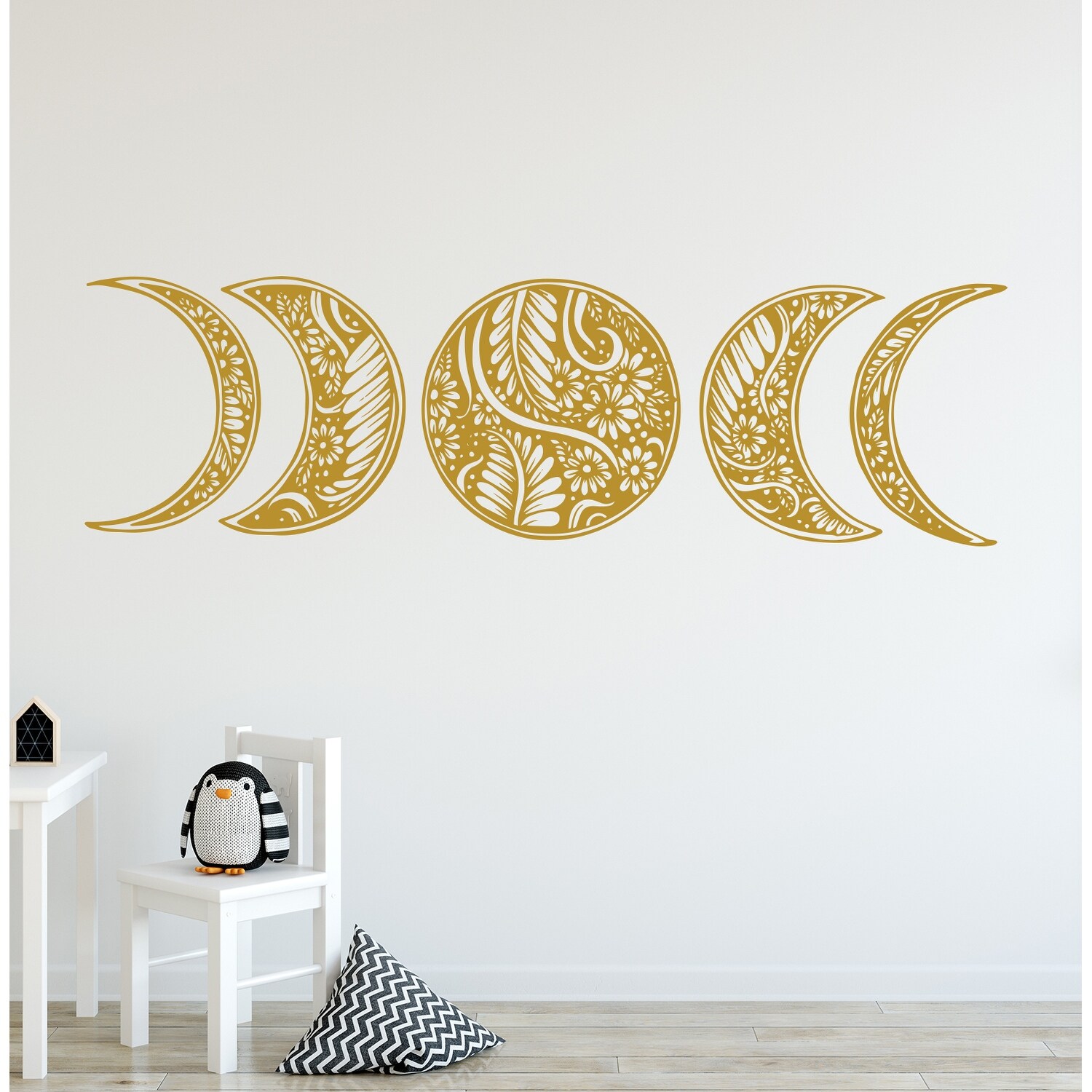 Shop Moon Phase Wall Decal Mandala Moon Decal Bohemian On Sale Overstock 31961007