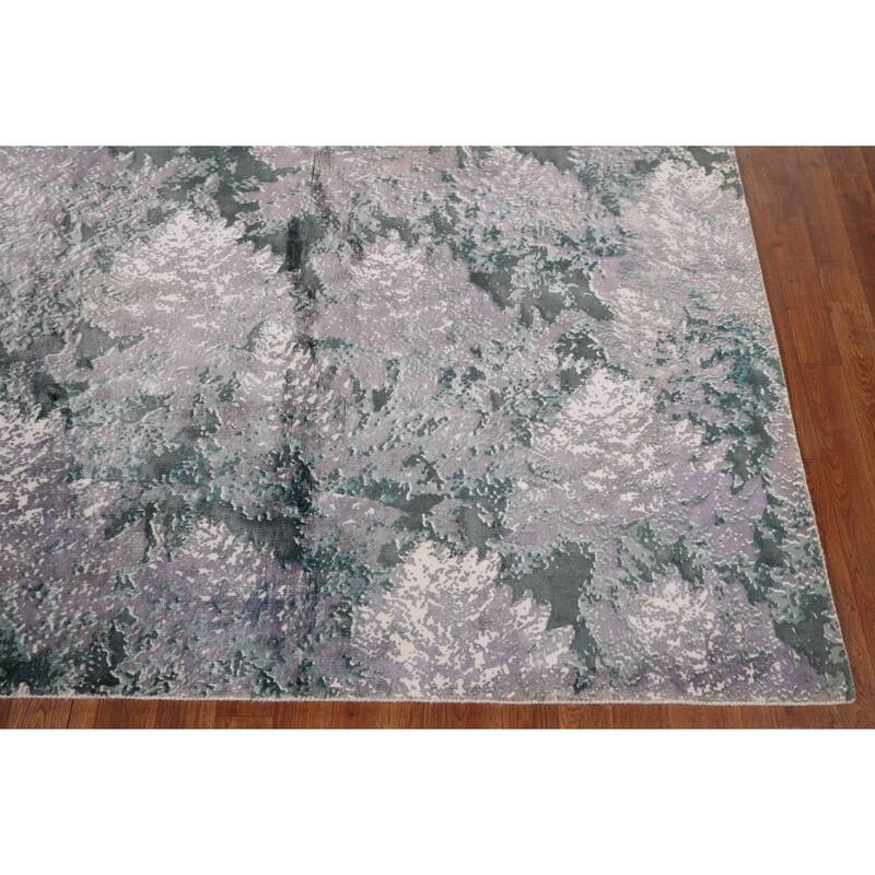 All-Over Abstract Modern Area Rug Handmade Wool Carpet - 6'0" x 9'0"