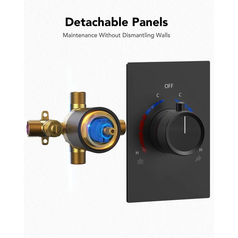 2-Function Shower System Single-Handle Pressure Balance Tub/Shower Set