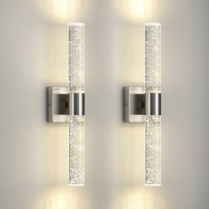 Gold Wall Sconce Bathroom Vanity Light Fixture Crystal wall light