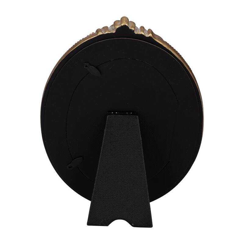 Resin Oval Applique Decorative Photo Frame - Gold, 4x6 in.