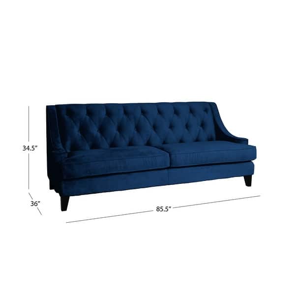 Abbyson Claridge Velvet Fabric Tufted Sofa Bed Bath & Beyond 9421268