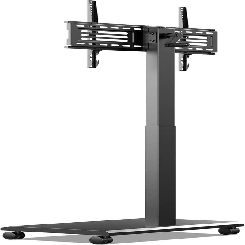 Hand Crank Lift TV Stand with Wheels