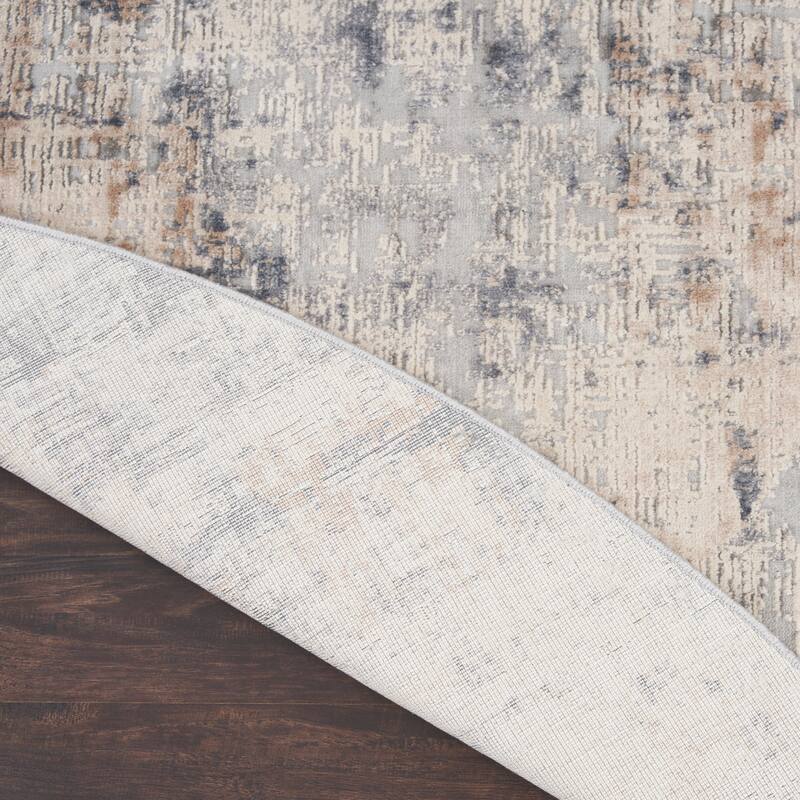 Rustic Textures Distressed Contemporary Abstract Area Rug