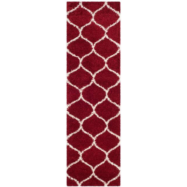 SAFAVIEH Hudson Shag Ogee Trellis 2-inch Thick Area Rug