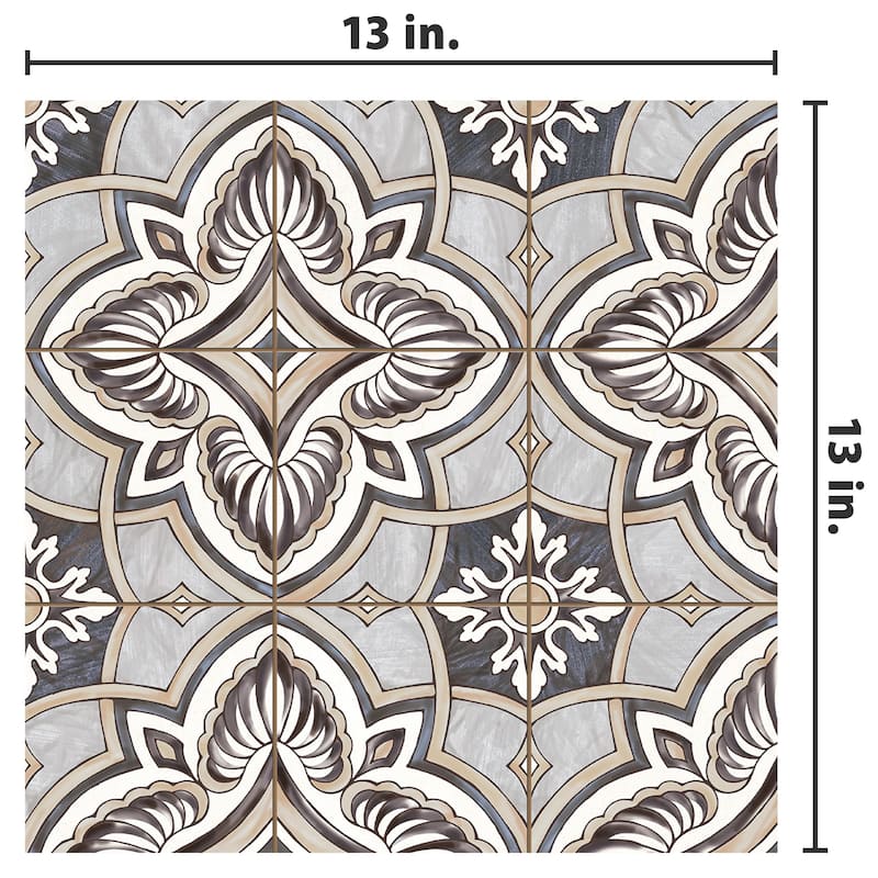 Merola Tile Harmonia Grove Grey 13" x 13" Ceramic Floor and Wall Tile