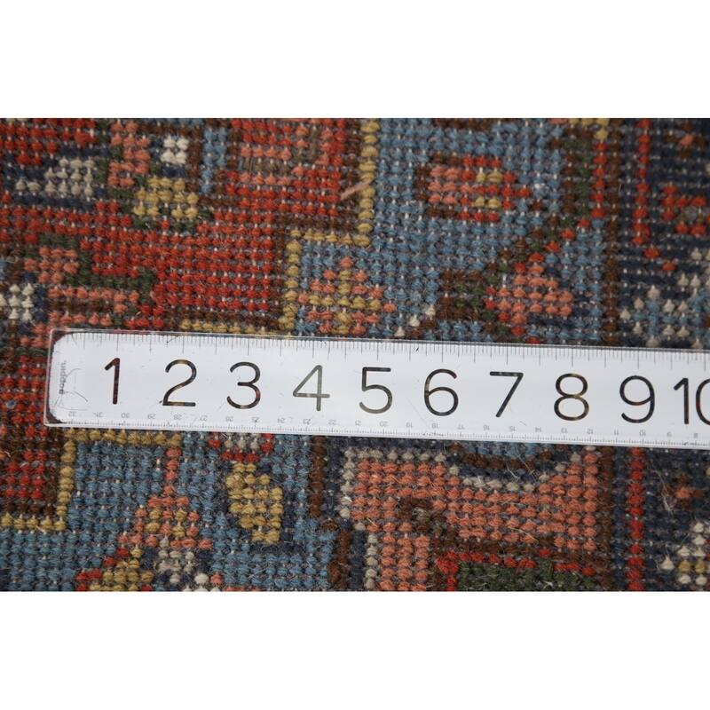 Geometric Heriz Serapi Oriental Accent Rug Handmade Wool Carpet - 3'0"x 4'10"