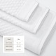 preview thumbnail 92 of 197, Linery & Co. Cotton Diamond Waffle Texture Bath Towels