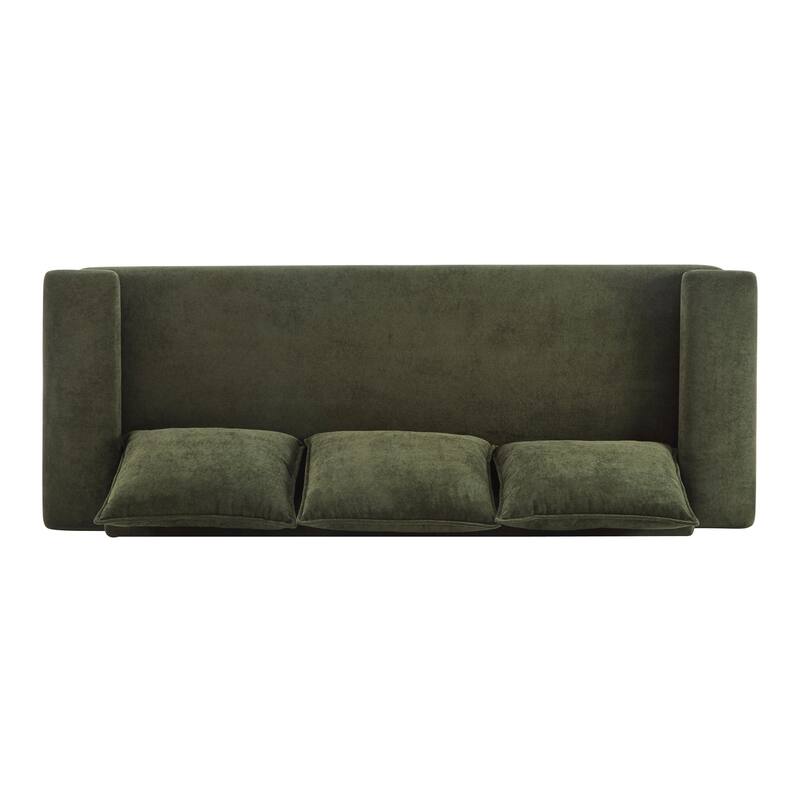 84.5" Modern 3-Seater Upholstered Velvet Sofa