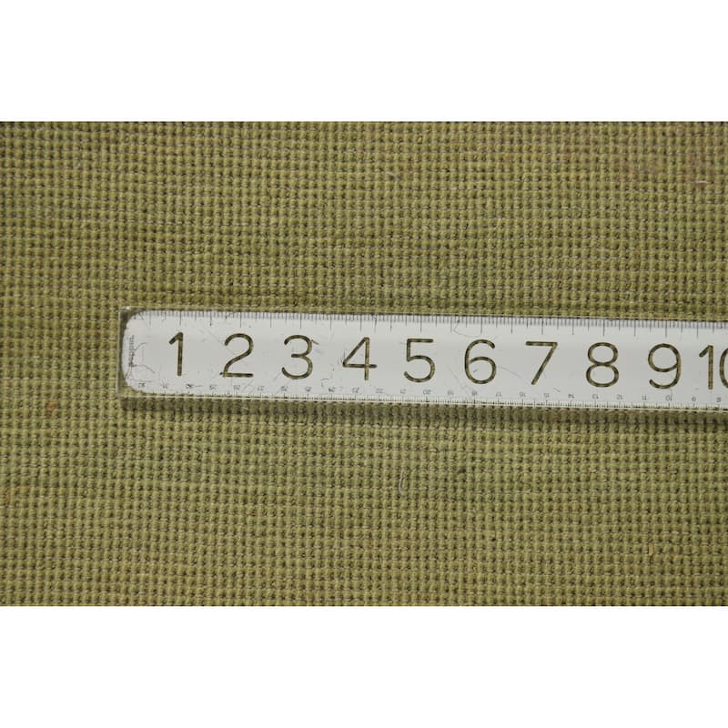 Hand Knotted Oriental 100% Wool Carpet Modern Solid Green Gabbeh Area Rug - 14' 1'' X 10' 5''