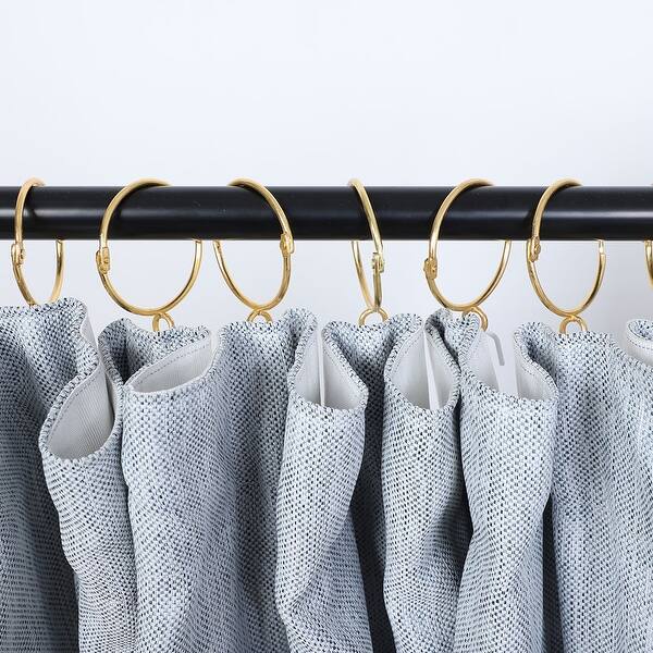 Shop 10 Pack Metal Curtain 2 5 Inch Rings Snap Joint With Eyelet