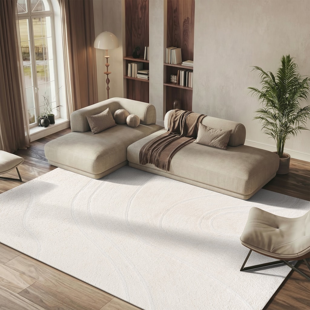 SAFAVIEH Handmade Casablanca Shag Melanija Wool Rug