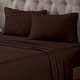 preview thumbnail 17 of 83, Superior Egyptian Cotton 400 Thread Count Solid Deep Pocket Bed Sheet Set Mocha - California King