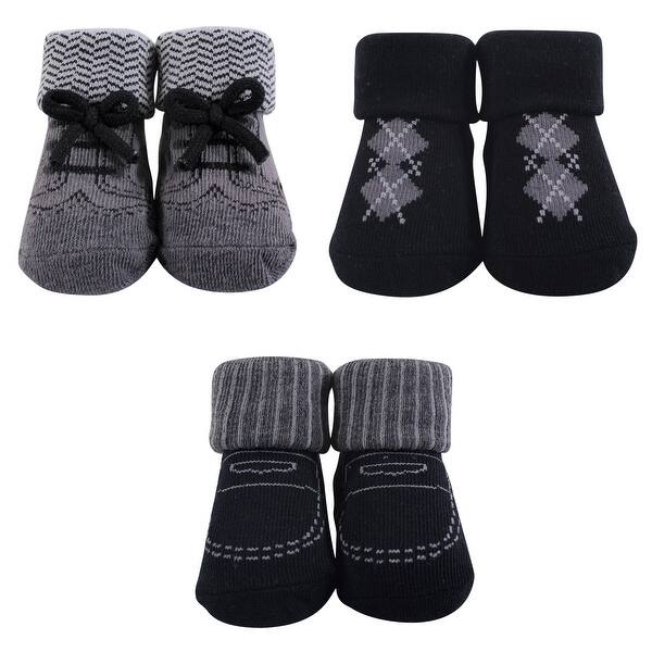slide 1 of 1, Hudson Baby Infant Boy Socks Boxed Giftset, Gentleman, One Size - Gentleman One Size - Gentleman