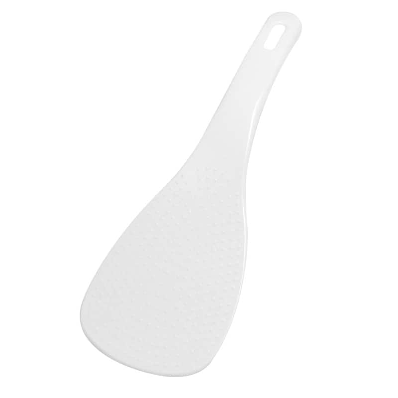 Kitchenware White Platsic Rice Paddle Scoop Spoon Ladle 7.5"