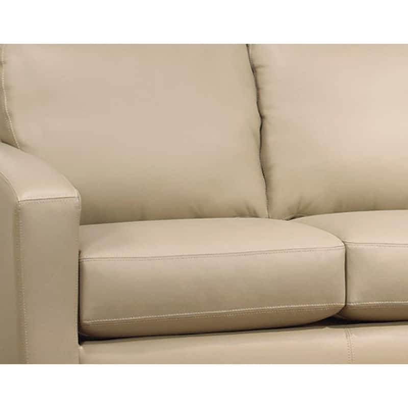 Bryce Italian Top Grain Leather Sofa, Loveseat and Chair Set