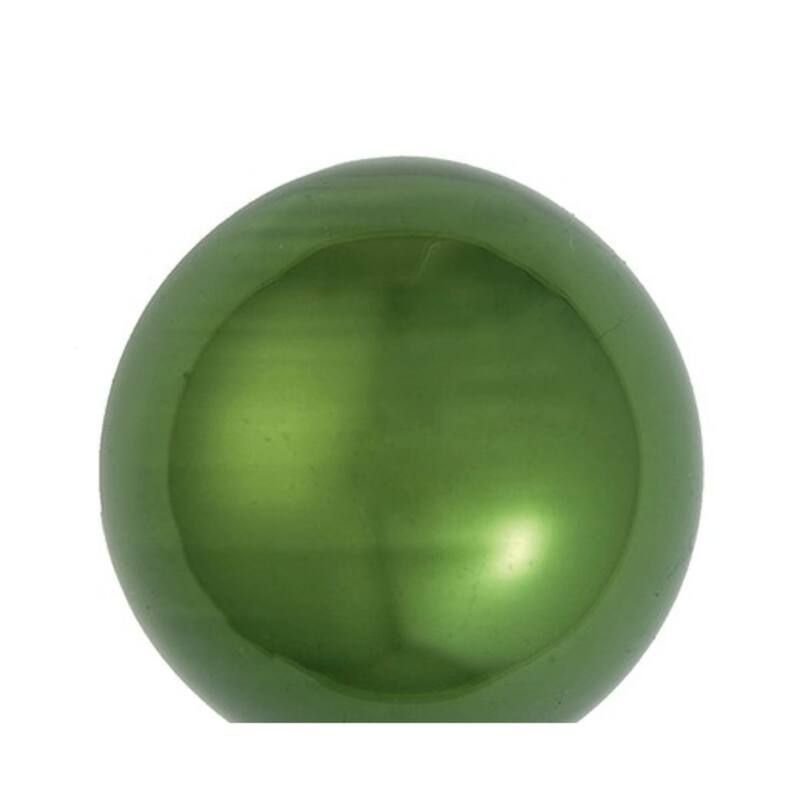 Pearl Finish Glass Christmas Ball Ornaments - 2.75" (70mm) - Green Moss - 12ct