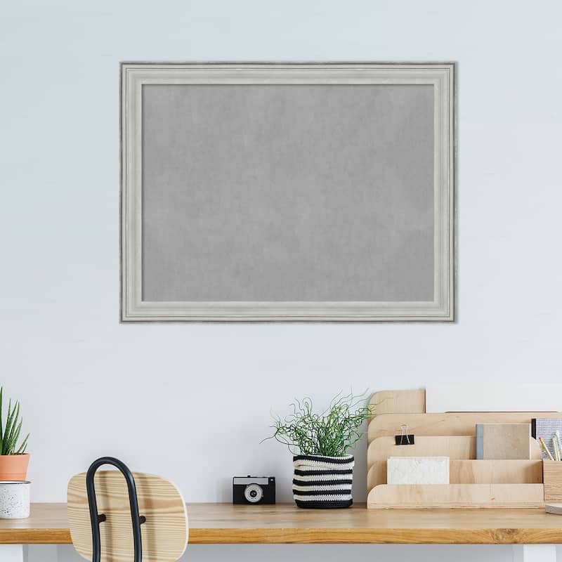 Amanti Art Bel Volto Silver Framed Magnetic Board