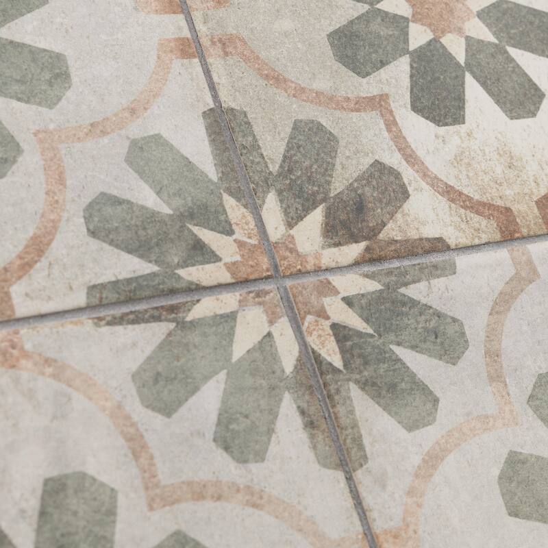 Merola Tile D'Anticatto Decor Florence 8-3/4" x 8-3/4" Porcelain Floor and Wall Tile