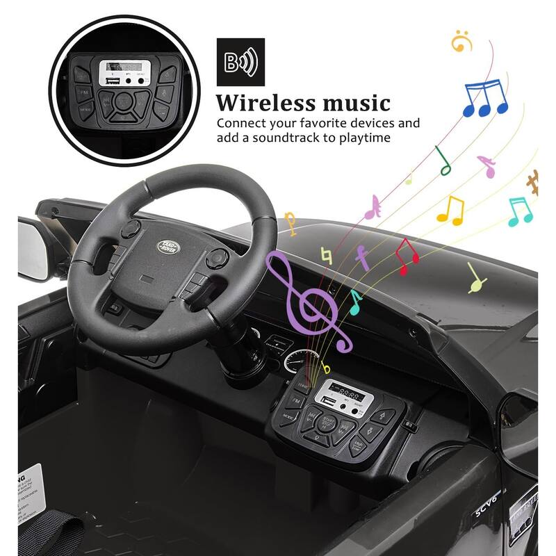 Licensed Land Rover Ride on Car, 12V 4.5 MPH Ride on Toys for Toddlers 3-8