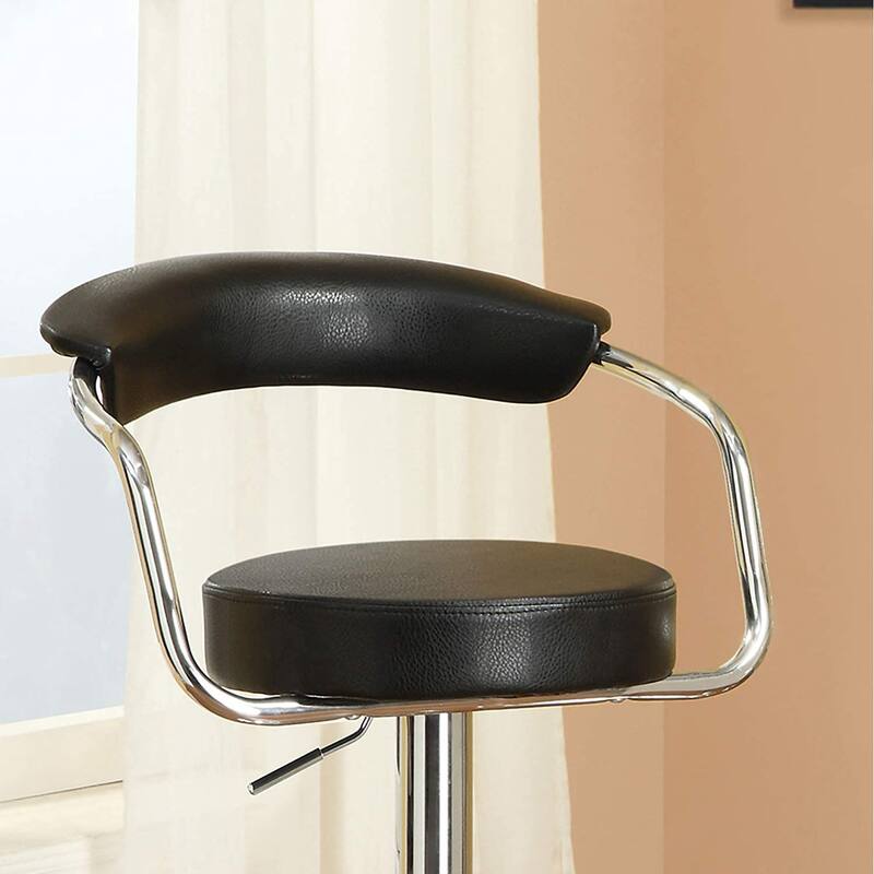 Bistro Swivel Barstool, Adjustable Stool High Chair, Kitchen Island Dining Chair, Counter Reception Chair (Set of 2)