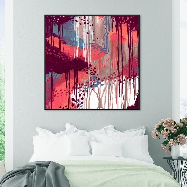 Oliver Gal 'Wine Wine Wine' Abstract Wall Art Framed Canvas Print