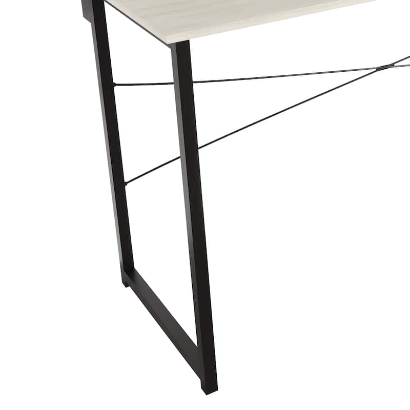 CraftPorch Minimalist 55-Inch Metal Computer Desk With Shelf