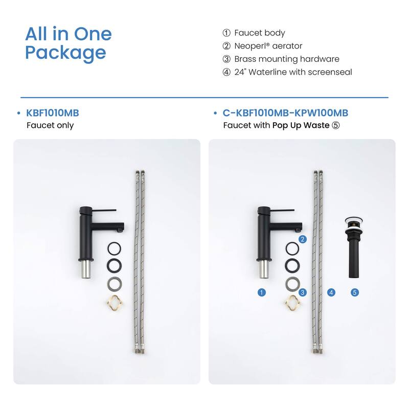 Luxury Single Hole Bathroom Faucet
