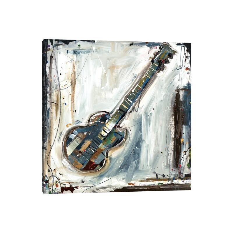 iCanvas "Imprint Guitar" by Kelsey Hochstatter Canvas Print