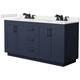 Option Dark Blue / White Quartz Top / Matte Black