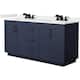 Option Dark Blue / White Quartz Top / Matte Black