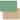 CounterArt Mint Green and Natural Basket Weave Design Reversible Easy Care Plastic Placemat Set of 4 Made in The USA