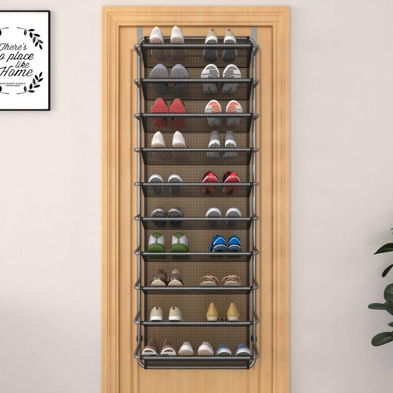 10 Tier Shoe Rack Over The Door Shoe Organizer