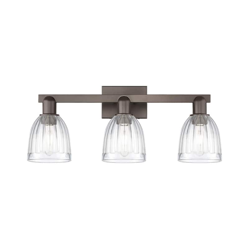 Innovations Lighting Endless Possibilities Arcadia - Brookfield - 3 Light 25" Bath Vanity Light - Clear/Oil Rubbed Bronze