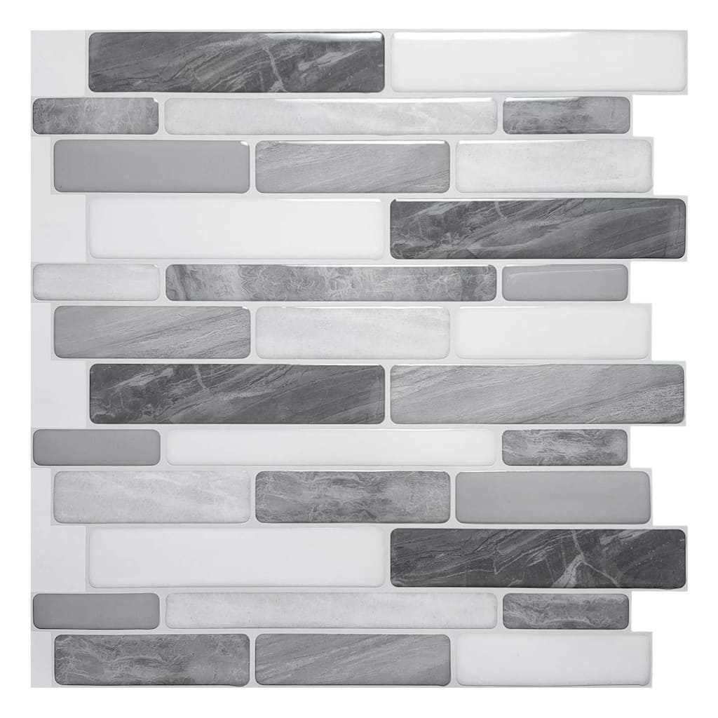Art3d 10-Sheet Self Adhesive Backsplash Tile 12 in. x 12in. Marble Design