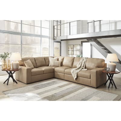 Signature Design by Ashley Bandon Brown 3-Piece Sectional - 127"W x 100"D x 41"H