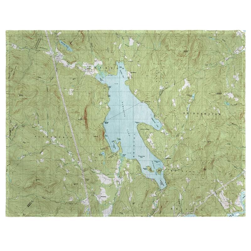 Newfound Lake, NH Nautical Map Place Mat Set of 4