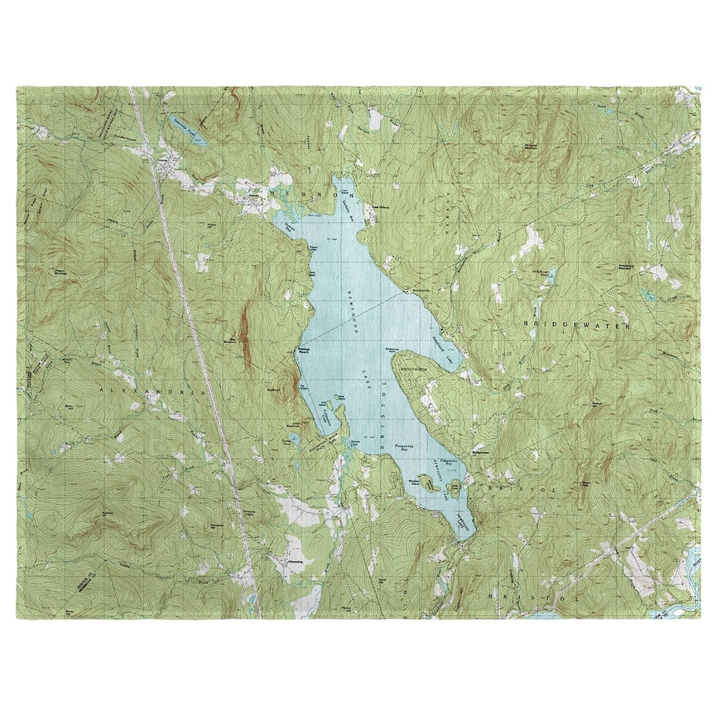 Newfound Lake, NH Nautical Map Place Mat Set of 4