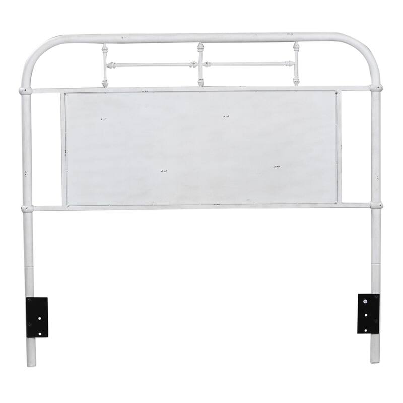 Vintage Series Distressed Metal Full Headboard - White or Navy