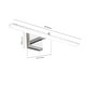 preview thumbnail 14 of 12, Dimmable Linear LED Chrome Vanity Wall Sconce 3CCT 17W 24in