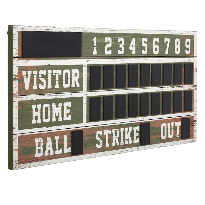 StyleCraft Wooden Scoreboard Wall Décor