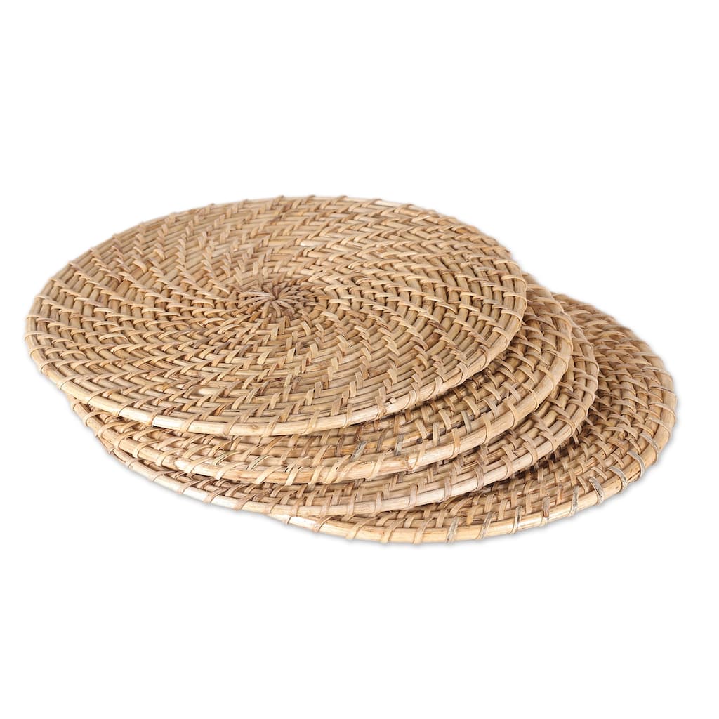 Novica Handmade Natural Flair Natural Fiber Placemats (Set Of 4)