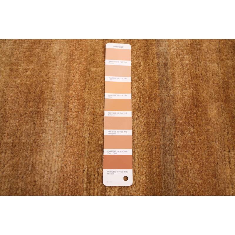 ECARPETGALLERY Hand-knotted Pak Finest Gabbeh Light Brown Wool Rug - 4'8 x 6'7